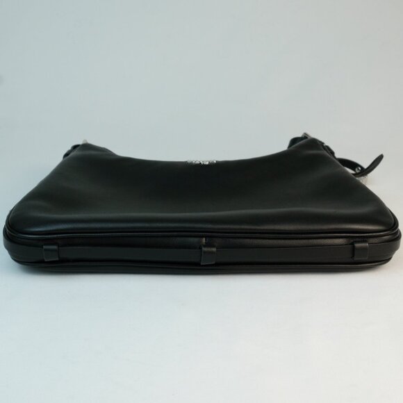 Moschino Small Lettering Shoulder Bag, Black Leather - Picture 4 of 8